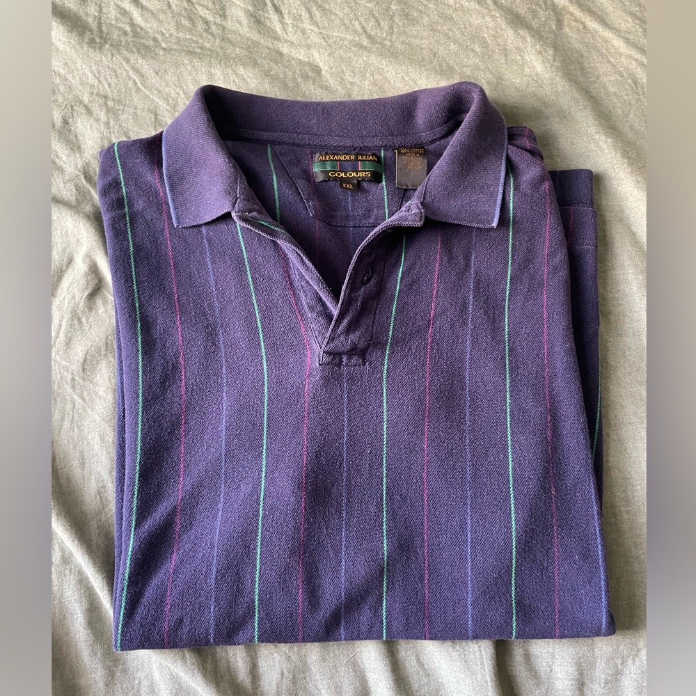 Alexander Julian Colours Vintage Men’s Large Polo